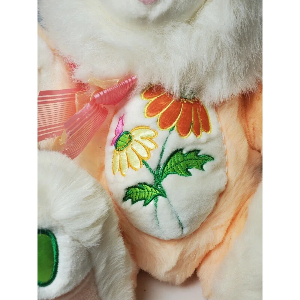 Dan Dee Bunny‎ Rabbit Plush Hoppy Hopster Easter Pink Flowers TB Trading Co RARE